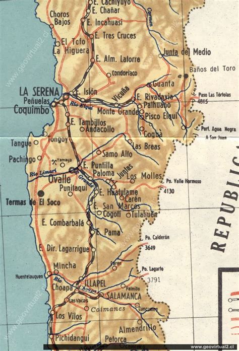 Terreno urbano con 1,64 hectáreas loteadas en cerro grande. Mapas históricos de Coquimbo: Guia Veraneante 1962