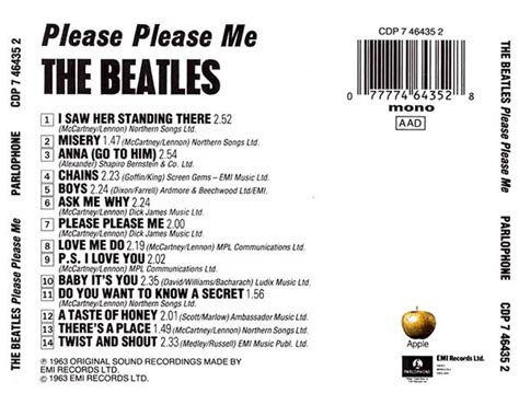 Please Please Me 1963 About The Beatles