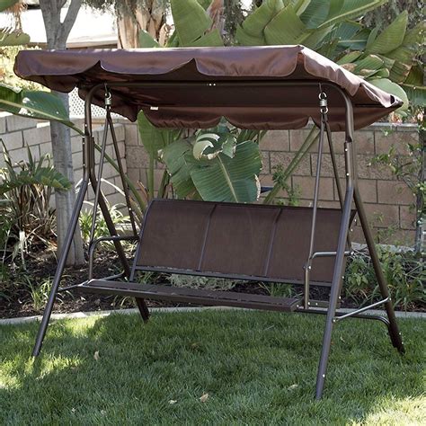 Target/patio & garden/glider swing with canopy (37)‎. Porch Swing Glider Outdoor Chair Top | Patio swing canopy ...