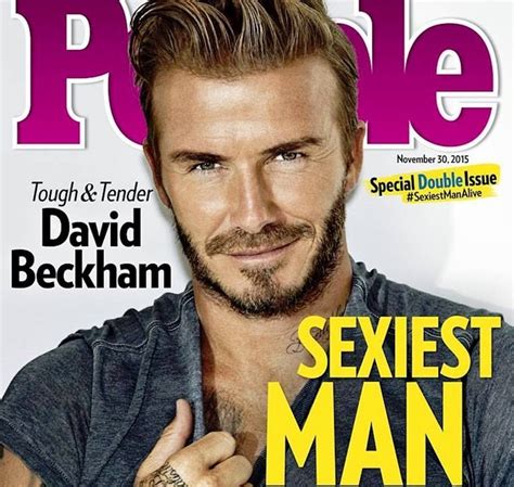 david beckham es el hombre más sexy del mundo según la revista