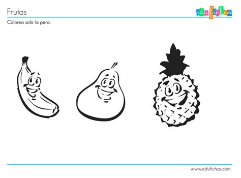 Colorear Frutas Para Niños De 2 Años Cuadernos Para Niños