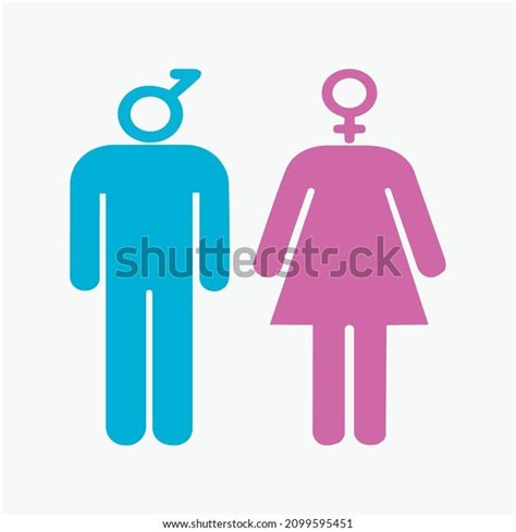 Vector Illustration Gender Symbols Male Female Stock Vector Royalty Free 2099595451 Shutterstock