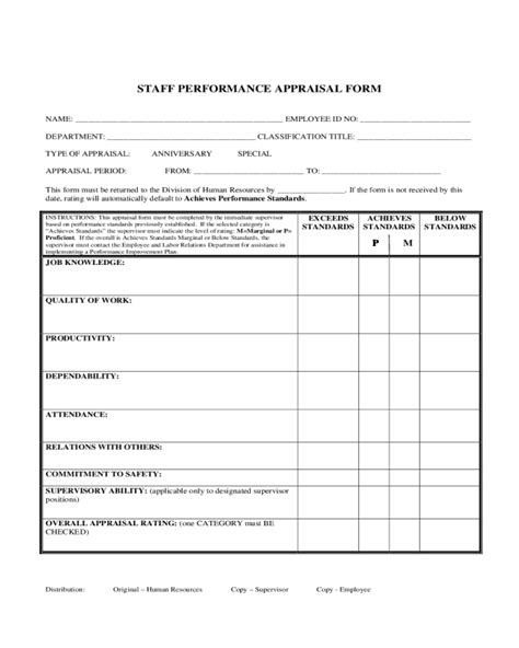 2022 Employee Evaluation Form Fillable Printable Pdf Forms Handypdf