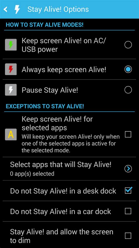 Stay Alive Keep Screen Awake Apk Android 版 下载