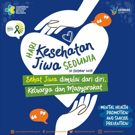 Hari kesehatan jiwa sedunia yang jatuh pada tanggal 10 oktober adalah hari untuk pendidikan kesehatan mental global, kesadaran dan advokasi terhadap stigma sosial. 10 Oktober Diperingati sebagai Hari Kesehatan Jiwa Sedunia ...