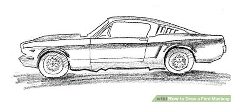 Draw two ovals for the head and body of the mustang. How to Draw a Ford Mustang (with Pictures) - wikiHow