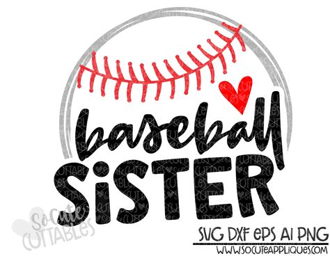 Baseball Svg Baseball Sister Baseball Sis Svg Live Love Etsy