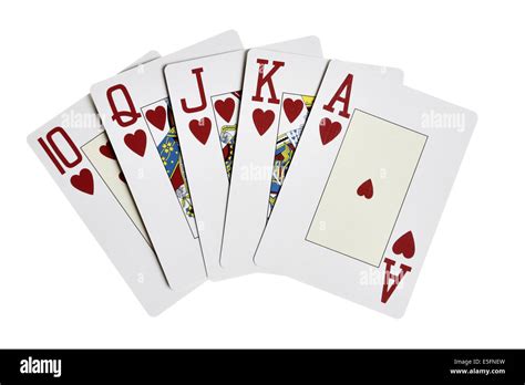 Royal flush heart Cut Out Stock Images & Pictures - Alamy