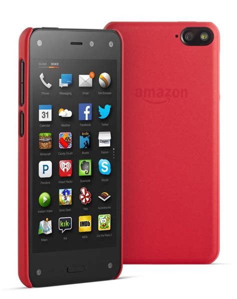Amazon Fire Phone 32gb Unlocked Gsm Smartphone Red Case Bundle