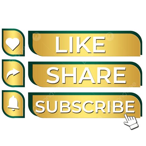 Youtube Subscribe Button Clipart Transparent Png Hd Like Share