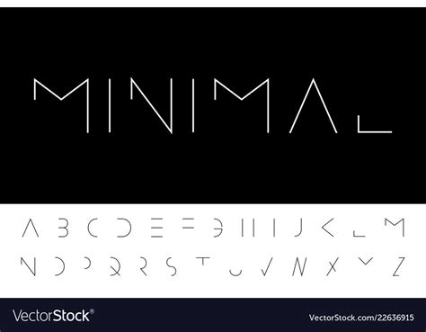 Modern Minimal Font