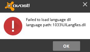 avastui failed to load error