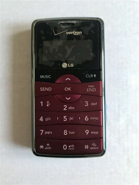 Verizon Lg Env2 Burgundy Cell Phone Vx9100m Flip Qwerty Keyboard For