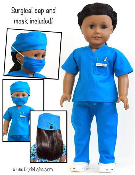 scrubs outfit 18 doll clothes pattern doll clothes american girl american girl doll clothes