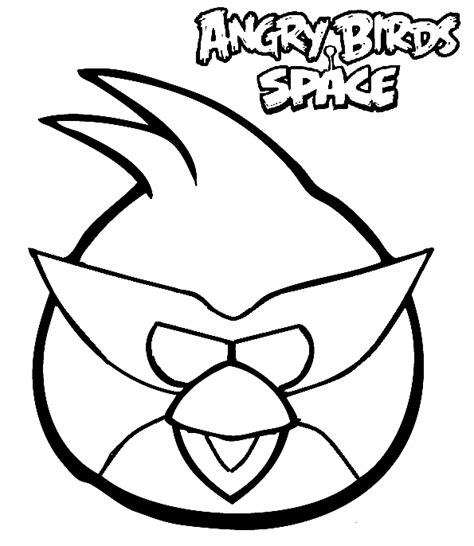 Pagina Da Colorare Super Red Di Angry Birds Space Disegni Da Colorare