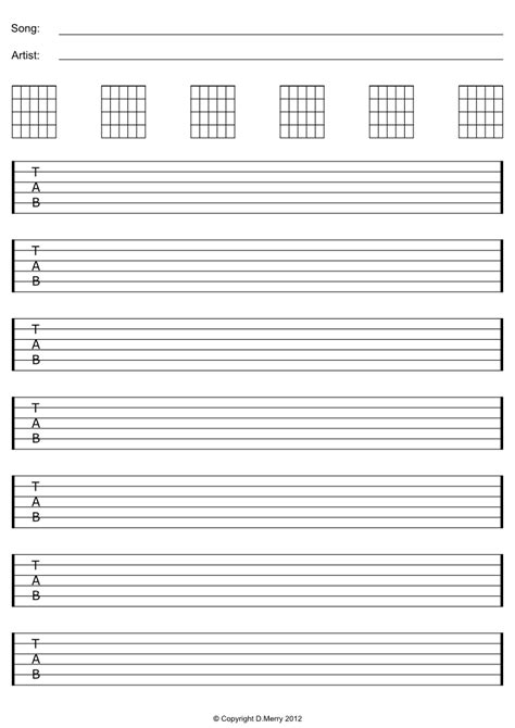 Free blank sheet music is provided in pdf file format (a4 and u.s. printables free guitar tab - Google zoeken | Tablature, Chanson guitare, Guitare fingerstyle