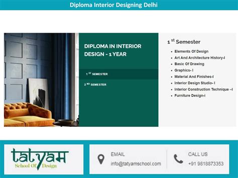 Ppt Diploma Interior Designing Delhi Powerpoint Presentation Free
