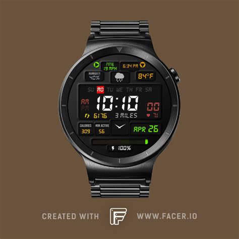 s1a s1a mnd 8 watch face for apple watch samsung gear s3 huawei watch and more facer