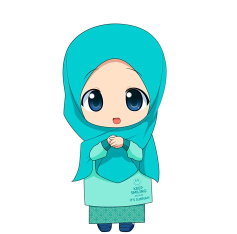 Foto Kartun Muslimah Cantik Dengan Kata Kata 555 Gambar Kartun