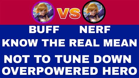 हिंदी Know The Original Meaning Of Buff And Nerf Youtube