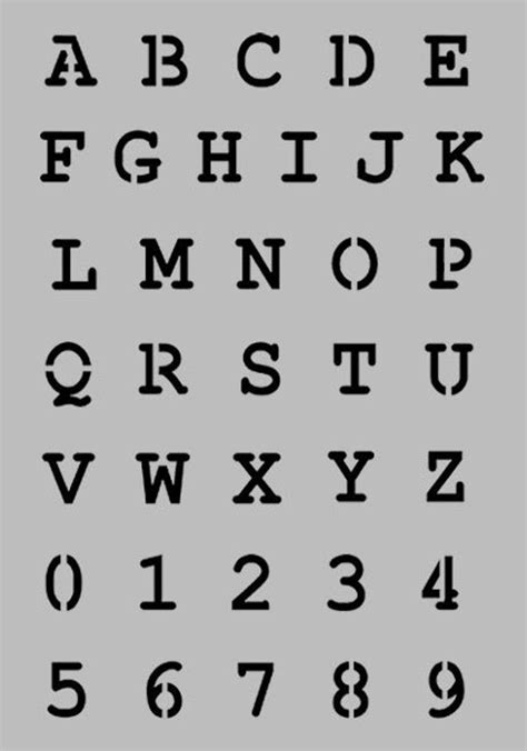 Its name in english is el plural els. Alphabet stencils, letter number stencil, mylar stencils, ideal for ...