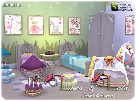 Luca And Lola Kids Bedroom By Jomsims At Tsr Sims 4 Updates