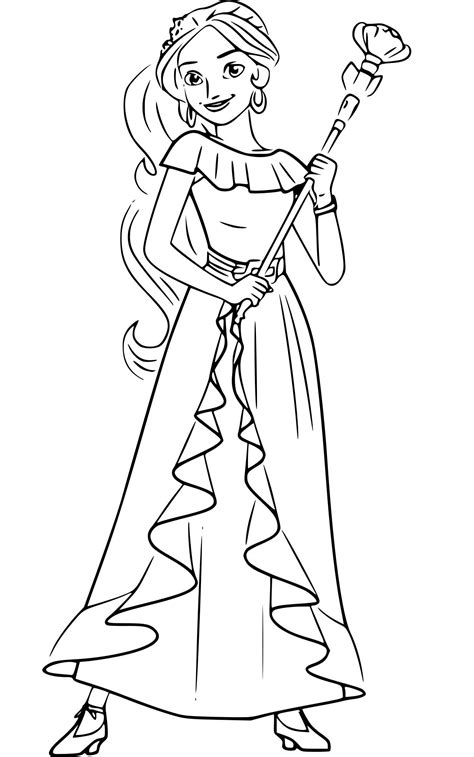 Elena of avalor coloring pages will appeal to fans of the popular animated series. Elena of Avalor Coloring Pages - Best Coloring Pages For ...