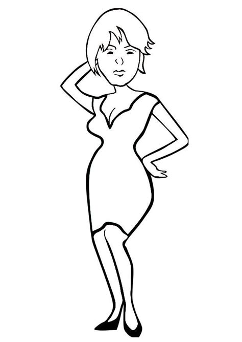 Mujeres en dibujos para colorear - Imagui