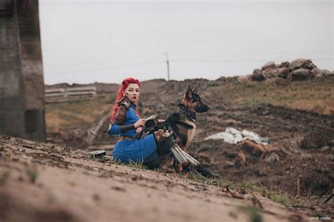Fallout 4 Sole Survivor Cosplay And Dogmeat 4 By N1mph On Deviantart