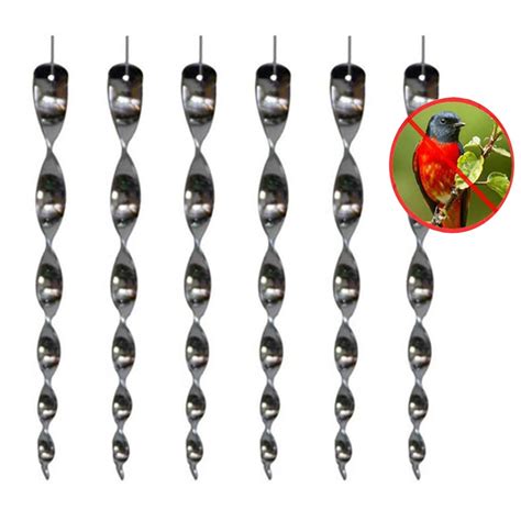 Wind Twisting Scare Rods Hanging Bird Repellents Outdoor Spinner