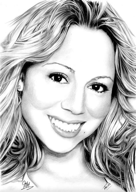 Creating the best free coloring pages on the internet. Maria carey | Dessin