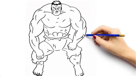 Cara Menggambar Hulk Gambar Sketsa Youtube