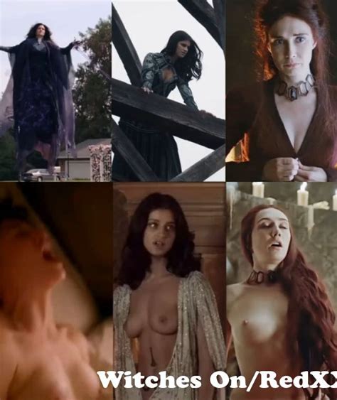 Witches On Off Battle Kathryn Hahn Agatha Harkness Vs Anya Chalotra Yennefer Vs Carice Van