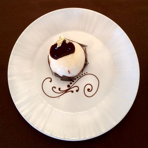 In a classically made light and bubbly french mousse—beautiful! Chocolate mousse with lemon bavarois and bitter chocolate ...