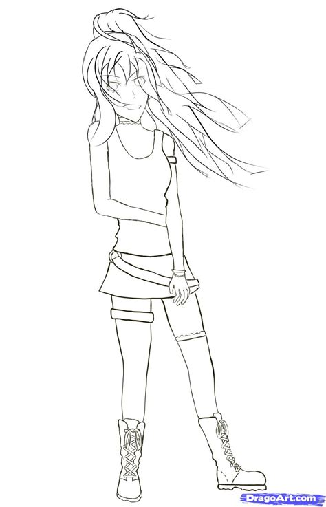 Girl Drawing Full Body At Explore Collection Of