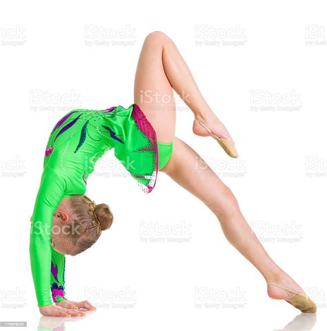 Gymnast Girl Isolated On White Stock Photo Download Image Now Istock