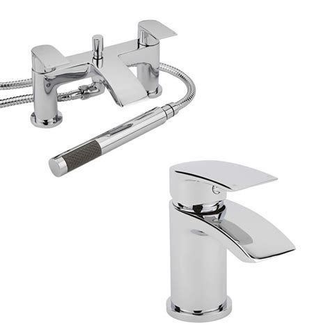 Check spelling or type a new query. Milano Razor Basin & Shower Bath Mixer Tap Set