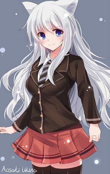 Badass anime girls with white hair. Pin on Anime ♡ Neko