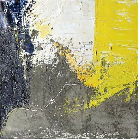 Black And Yellow Abstract Art Uk