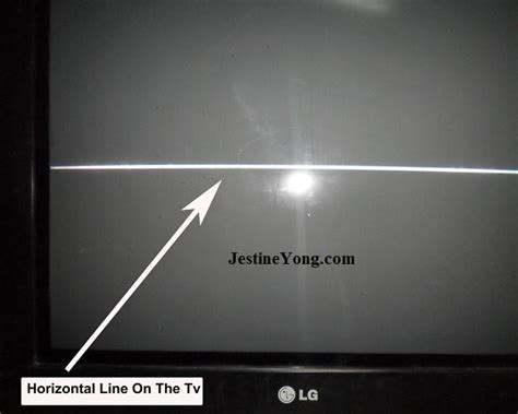 U can't.only horizontal lines on the top parts of the tv screen or the lower parts of the picture screen.or very light horizontal lines mix in with the tv screen pictures.the crt the picture tube is slowly dying of old age.quicker than they supose to.the late 90 these problems case show up alot. LG Slim TV With One Horizontal Line Solved | Electronics Repair And Technology News