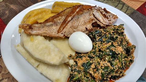 Here is the website that i think will help you with the egusi soup. #9: Yam, plantain and palaver sauce (I'm not sure if it is ...