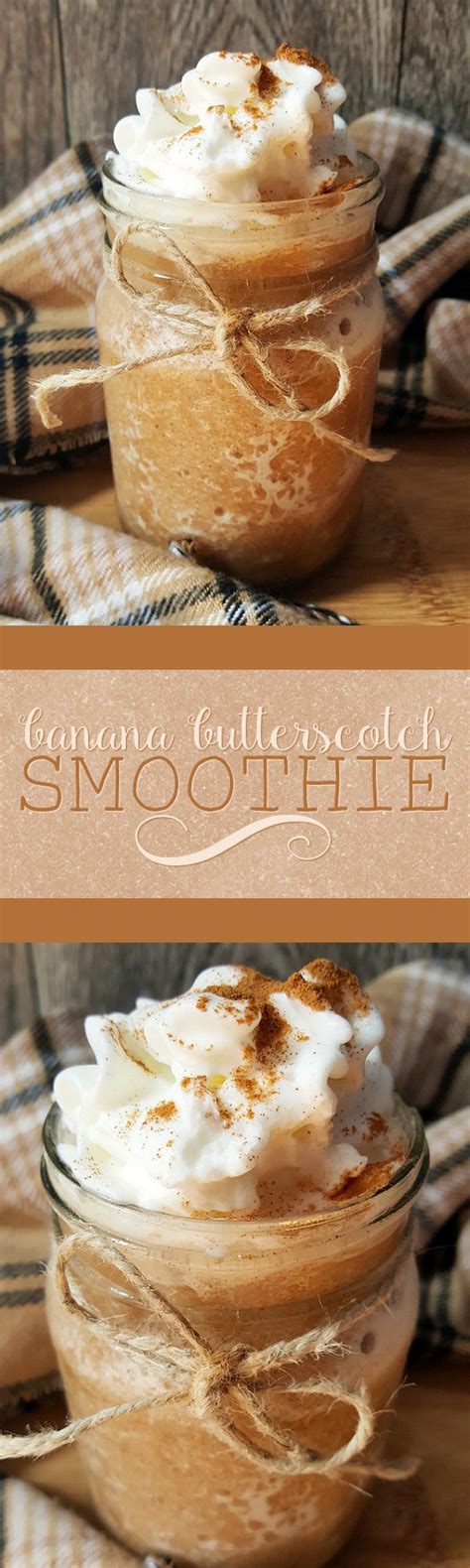 Smoothies can be a delicious source of vitamins, minerals, and other nutrients. Banana Butterscotch Smoothie | Low calorie smoothies ...