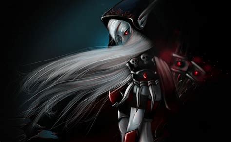 Wallpaper Anime Hair Demon Girl Hand Darkness