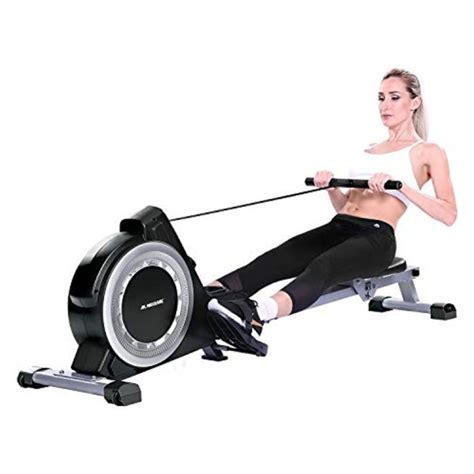 Maxkare Magnetic Rowing Machine Folding Exercise Rower 16 Level Tension