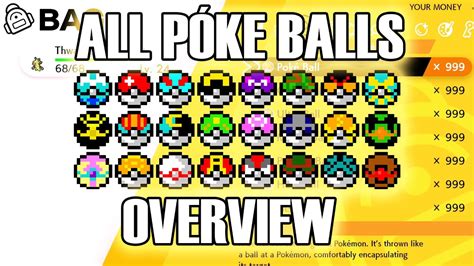 Pokémon Sword And Shield All Póke Balls Youtube