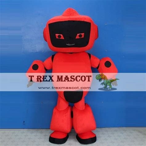 Red Robot Mascot Costume