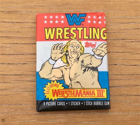Vintage Wwf Cards Wrestling 1 Pack Of Cards Topps 1987 Etsy