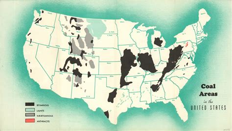 Coal Areas In The United States Curtis Wright Maps