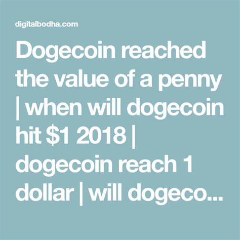So, you've converted 1 dogecoin to 0.301997 us dollar. Dogecoin reached the value of a penny | Penny, The value ...
