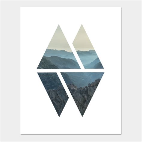 Curve abstract geometry background poster. Rocky Mountain Modern Geometric Art - Mountains - Posters ...